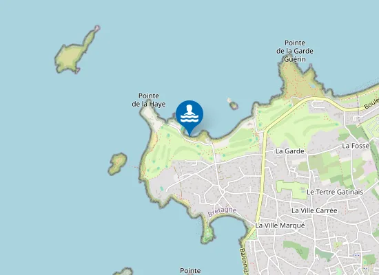 Map of Plage du Tertre Pelé