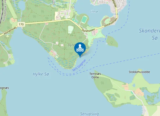 Map of Badeanstalten (Søbadet)