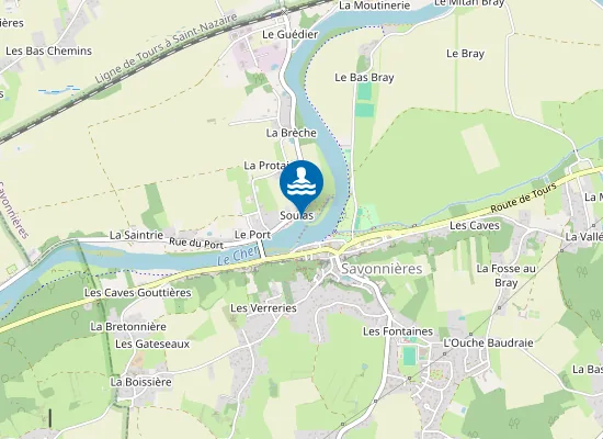 Map of Plage de Savonnières