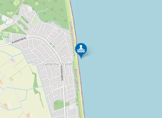 Map of GEDESBY STRAND