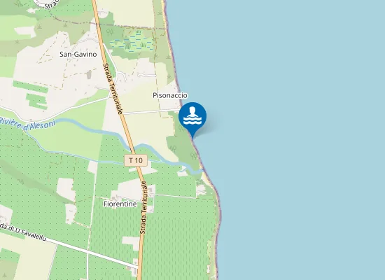 Map of Plage de Pisonaccio