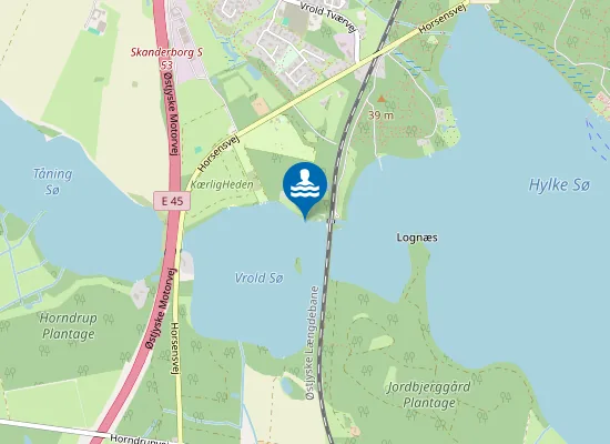 Map of SKANDERBORG SØ CAMPING