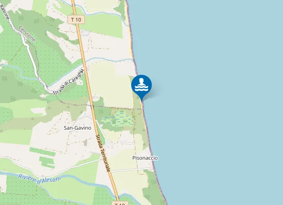 Map of Plage de Pianicciolli