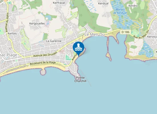 Map of Plage de Beaumer