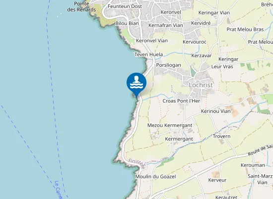 Map of Plage de la Grève Bleue