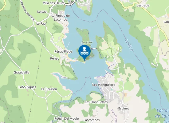 Map of Plage de Rénac
