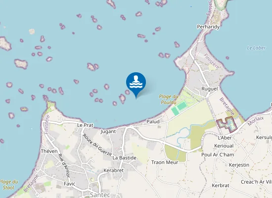 Map of Plage du Pouldu