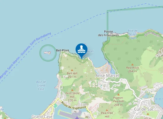 Map of Bell Beach