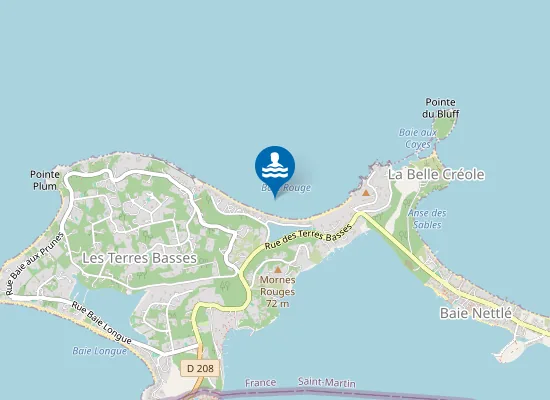 Map of Baie Rouge
