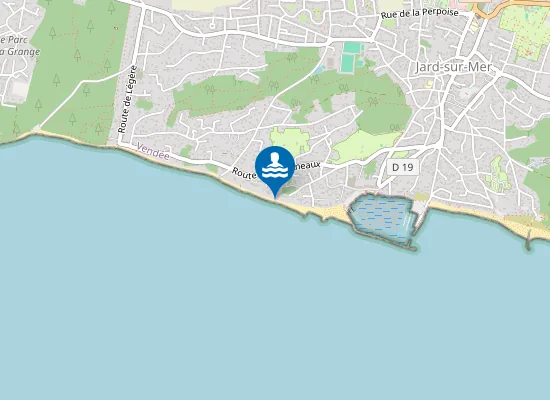 Map of Plage des Goffineaux