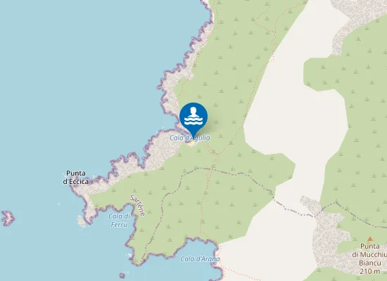 Map of Cala d'Agulia