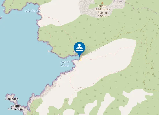 Map of Cala di Conca