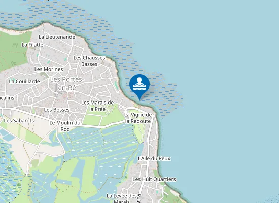 Map of Plage de la Redoute
