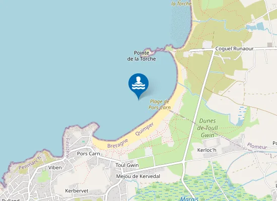 Map of Plage de Pors-Carn