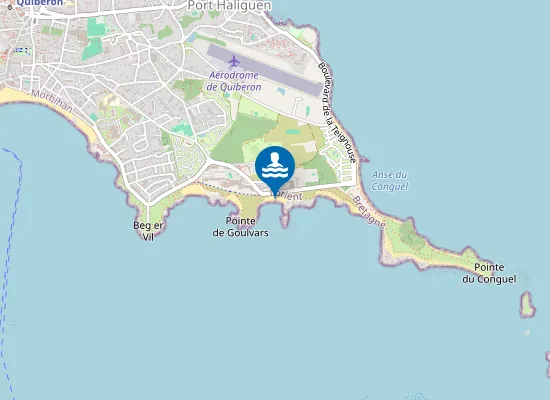 Map of Plage du Goulvars