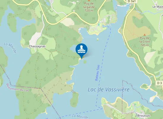 Map of Plage naturiste du Maillereau