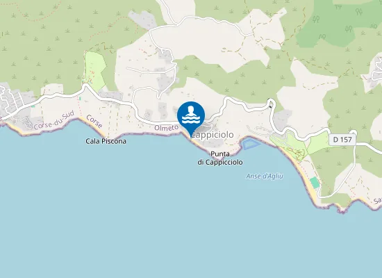 Map of Plage du Ruesco