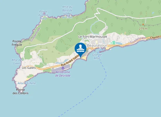 Map of Plage à Fanfan
