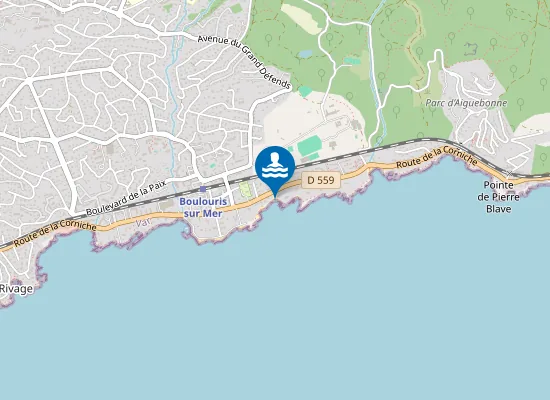 Map of Plage de la Pescade