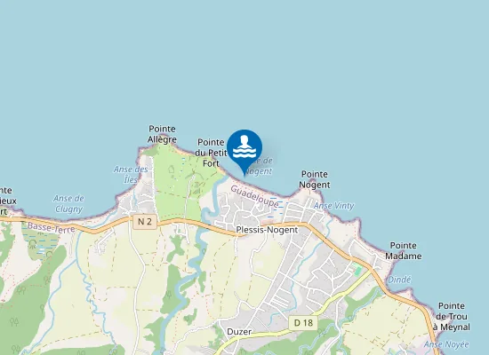 Map of Plage de Nogent