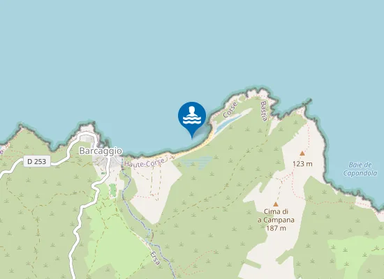 Map of Plage de Cala