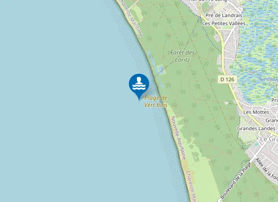 Map of Plage de Vert bois