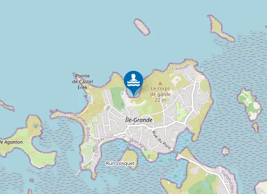 Map of Plage Porz Gwen