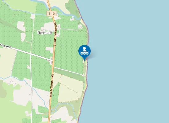 Map of Plage de Fiorentina