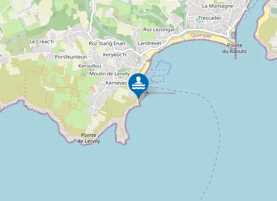Map of Plage de Pors Bihan