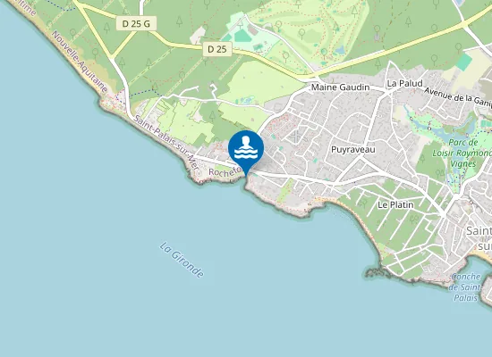Map of Plage du Concié