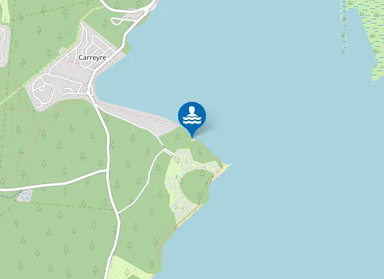 Map of La petite plage du Tedey