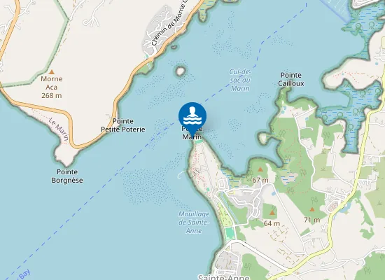 Map of Plage de la Pointe Marin