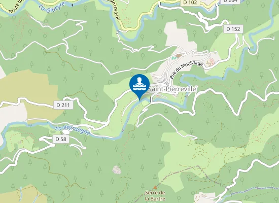 Map of site de baignade de Puanson