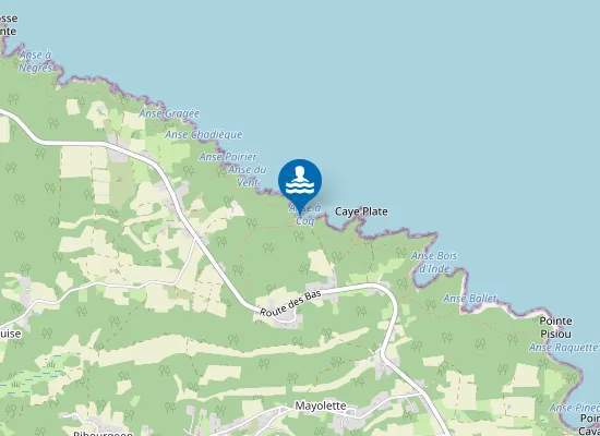 Map of Plage d'Anse à Coq