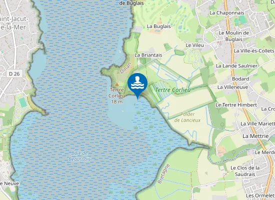 Map of Plage de la Roche Morin