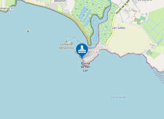 Map of Plage des Amoureux