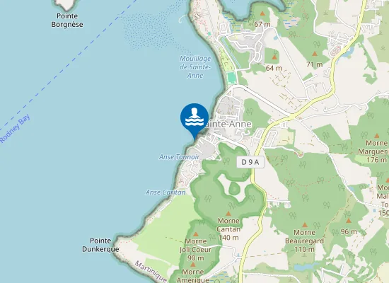 Map of Plage d'Anse Tonnoir