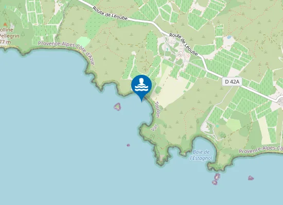 Map of Plage de Léoube