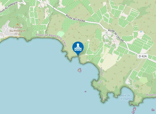 Map of Plage de la Chapelle Saint-Georges