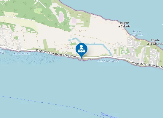 Map of Plage de la Douche