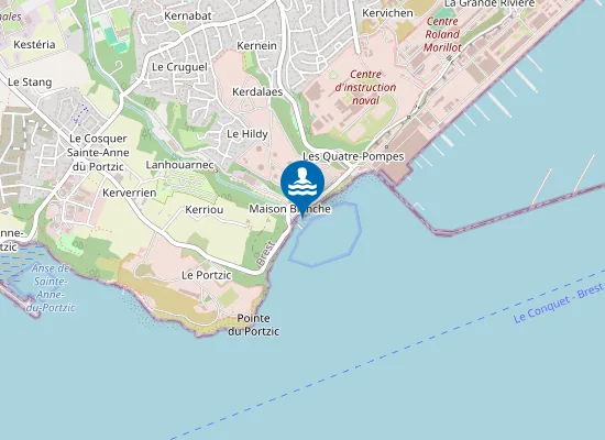 Map of Grève de La Maison Blanche