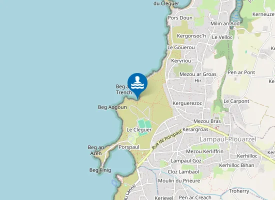 Map of Porz Kregin