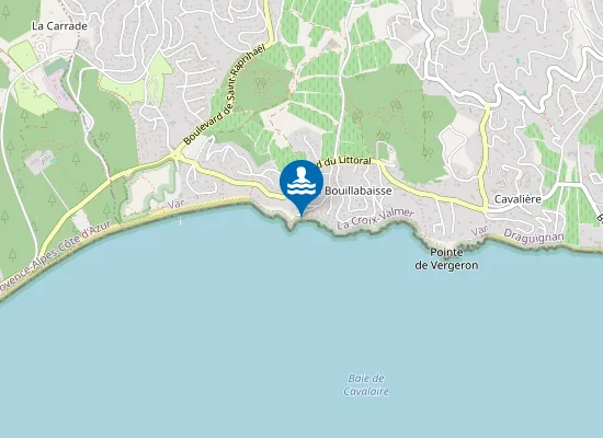 Map of Plage de la Bouillabaisse