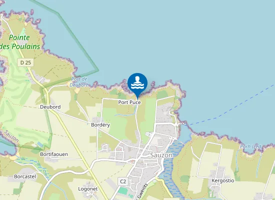 Map of Plage de Port Puce