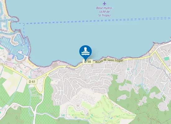 Map of Plage de la Moune
