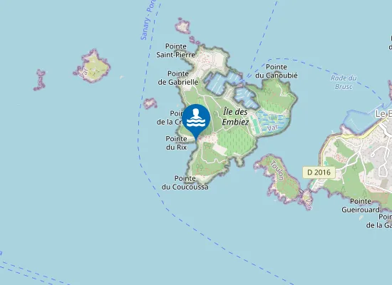 Map of Plage du Rix