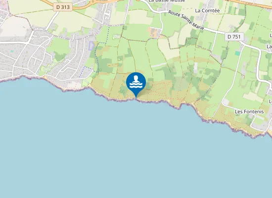 Map of Plage de la Raitrie