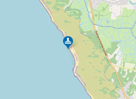Map of Plage naturiste du Petit Pont