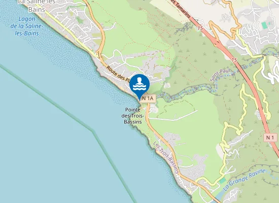 Map of Plage de la Pointe des 3 Roches