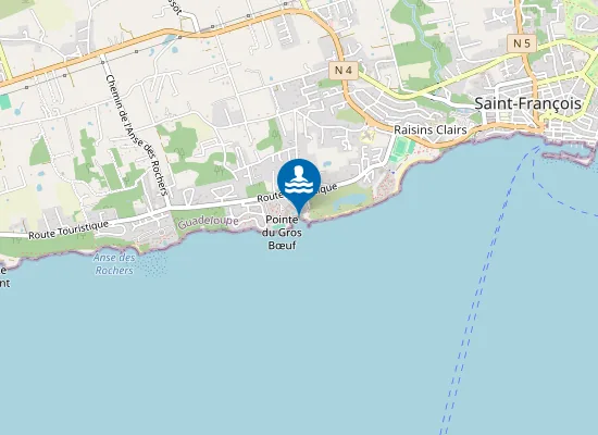 Map of Plage du Manganao